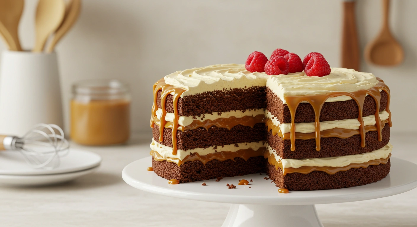 7-Layer Caramel Cake by Caroline's Cakes